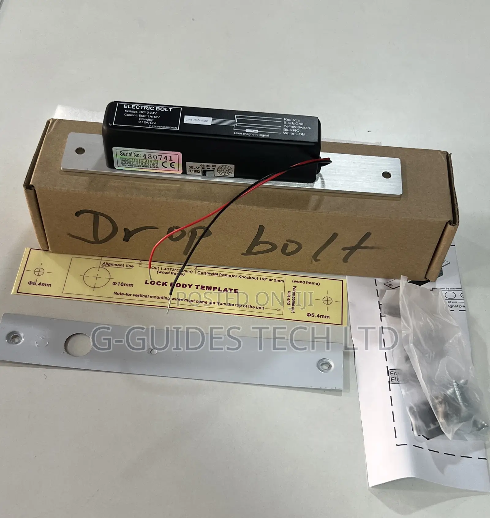 Electric Bolt Lock, 12v DC Electric Drop Bolt Lock