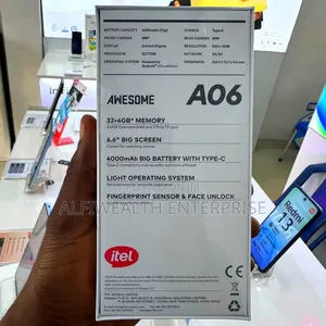 New Itel A06 32 GB Black