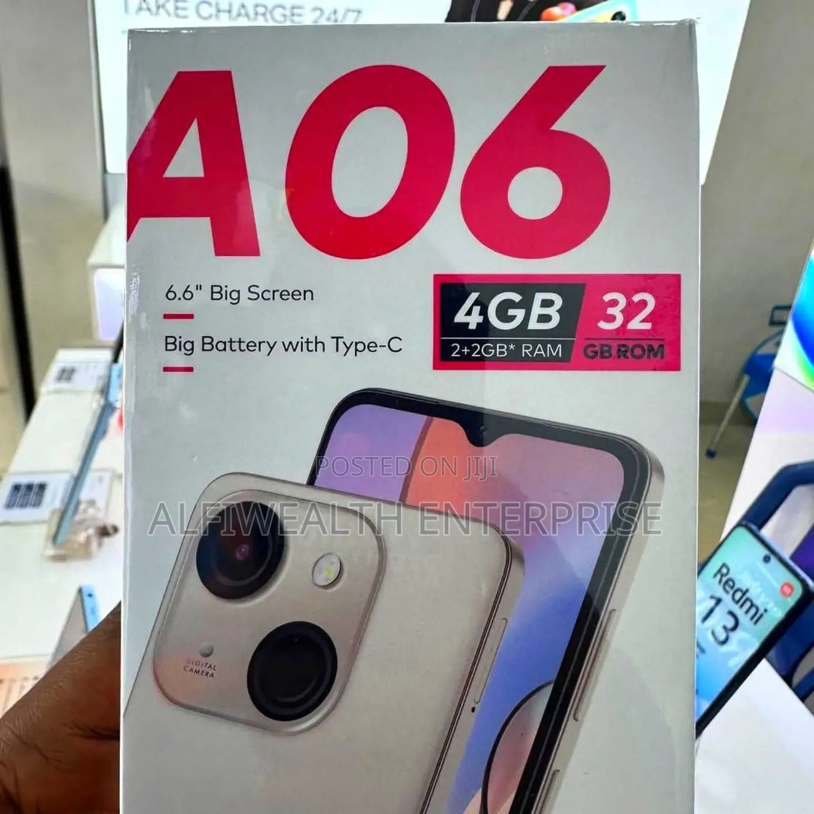 New Itel A06 32 GB Black