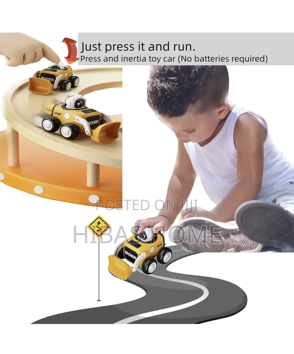 Whistle Press Car Astronaut Toy Push Car