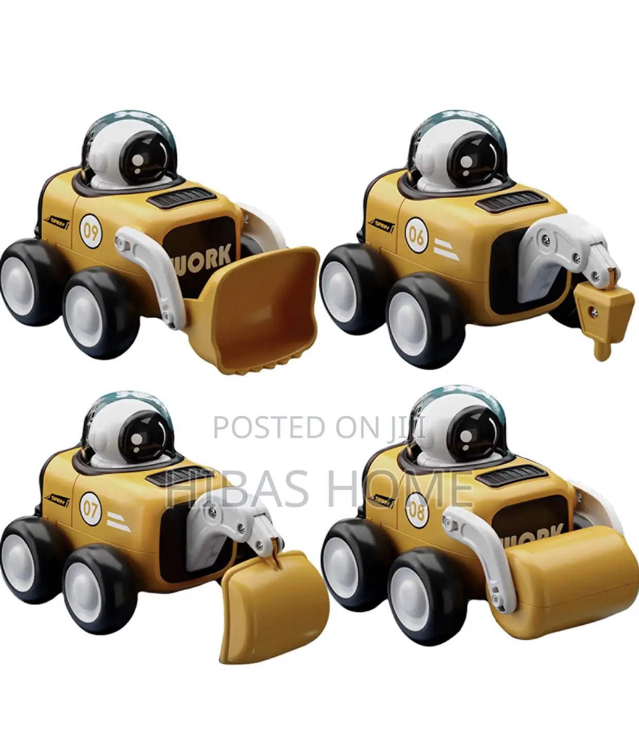 Whistle Press Car Astronaut Toy Push Car
