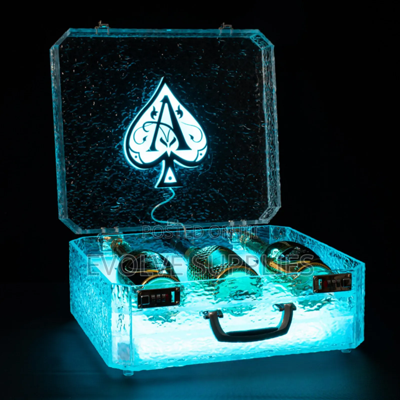 Ace of Spade Bottle Presenter Suitcase