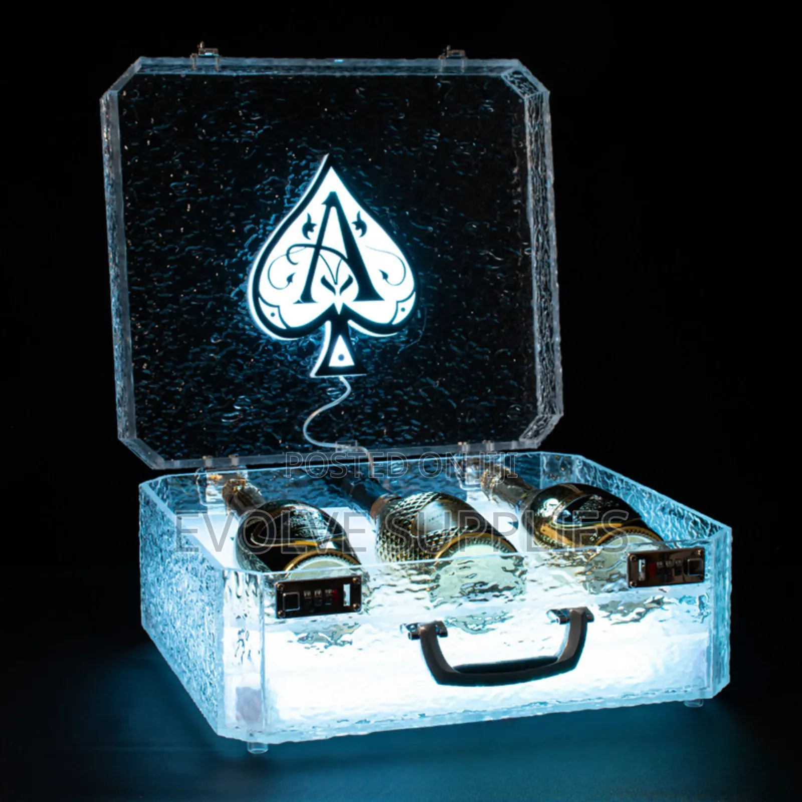 Ace of Spade Bottle Presenter Suitcase