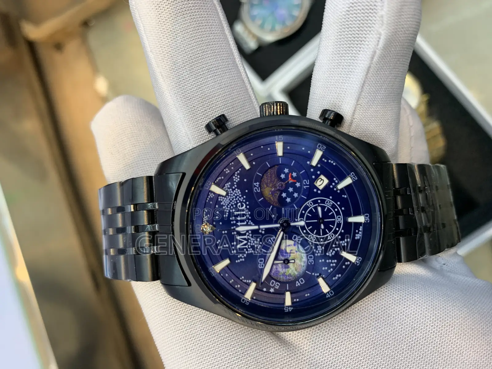 Mettle Gold /Sliver , Black Two Tone Stainless Watch