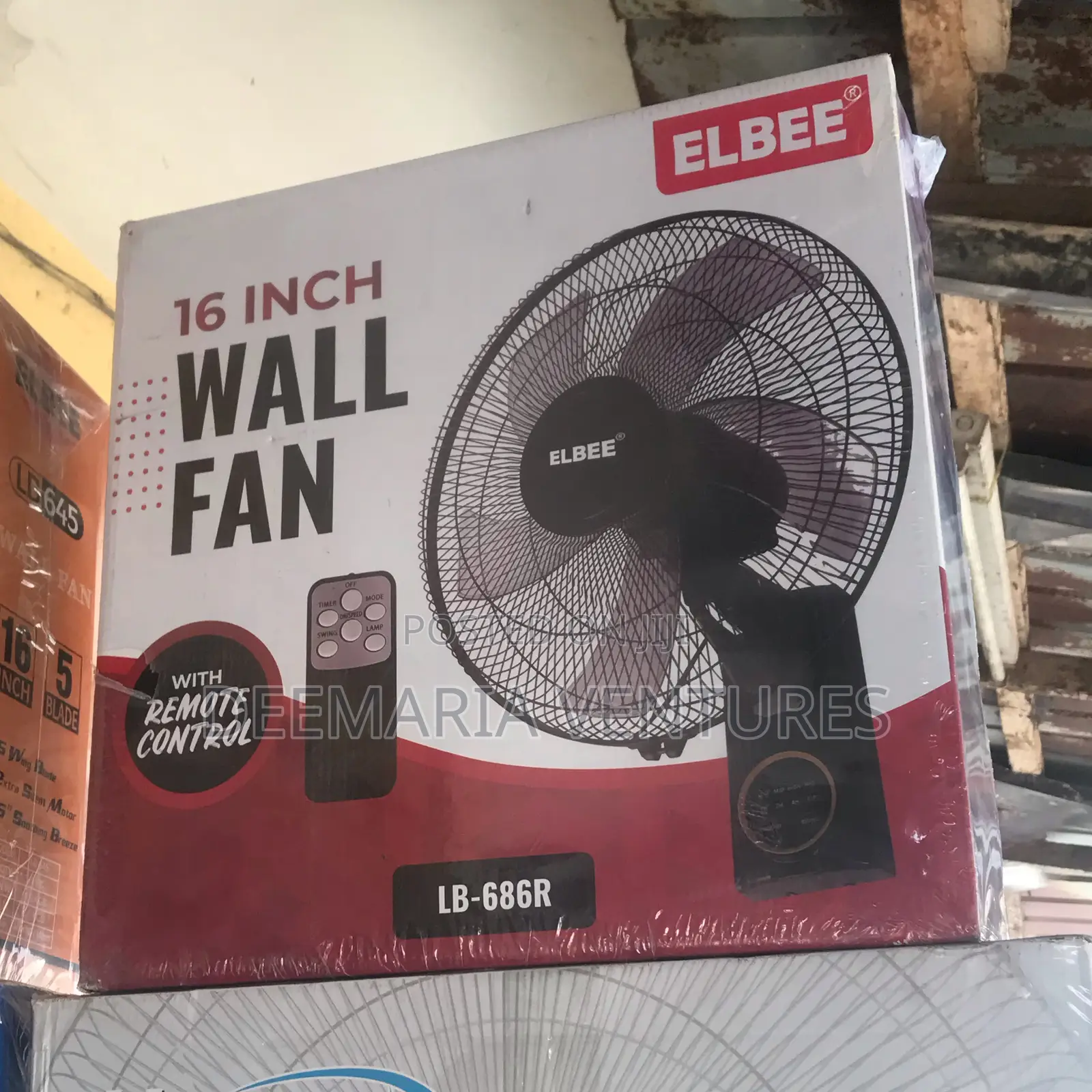Elbee 16 Inches Wall Fan With Remote (Lb-686r) Control