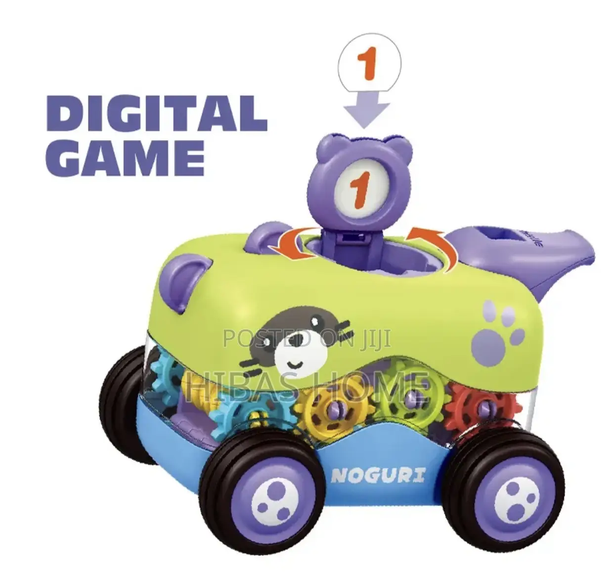 Whistle Inertia Car Animal Push Go Car Big Six