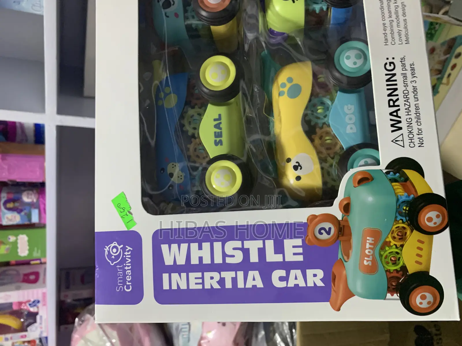 Whistle Inertia Car Animal Push Go Car Big Six
