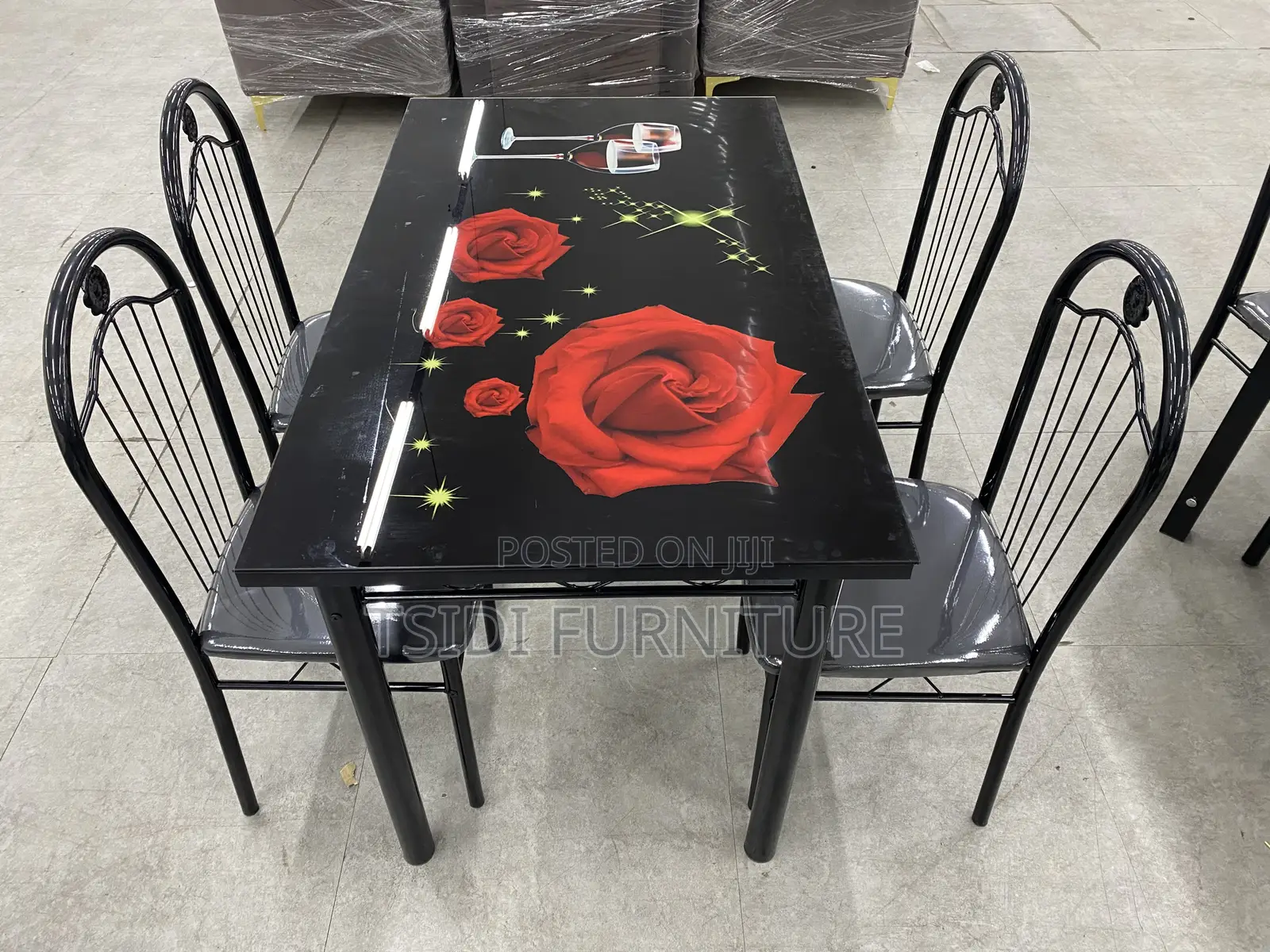 Glass Dining Table Plus 4chairs
