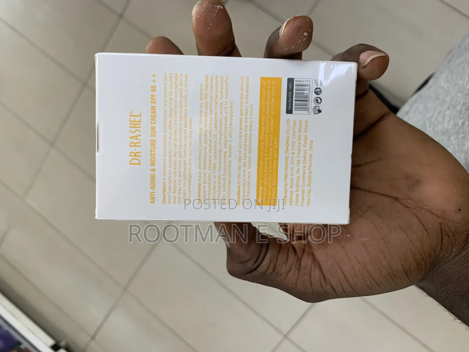 Dr Rashel Anti Aging 60++ SPF Moisture Sun Cream, Size 60g