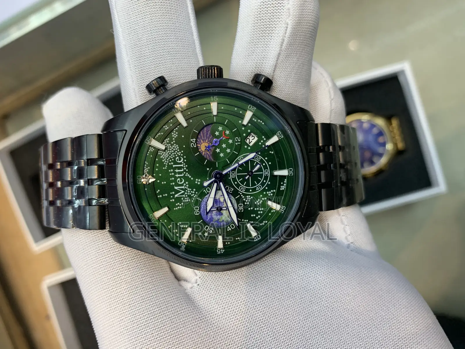 Mettle Gold /Sliver , Black Two Tone Stainless Watch