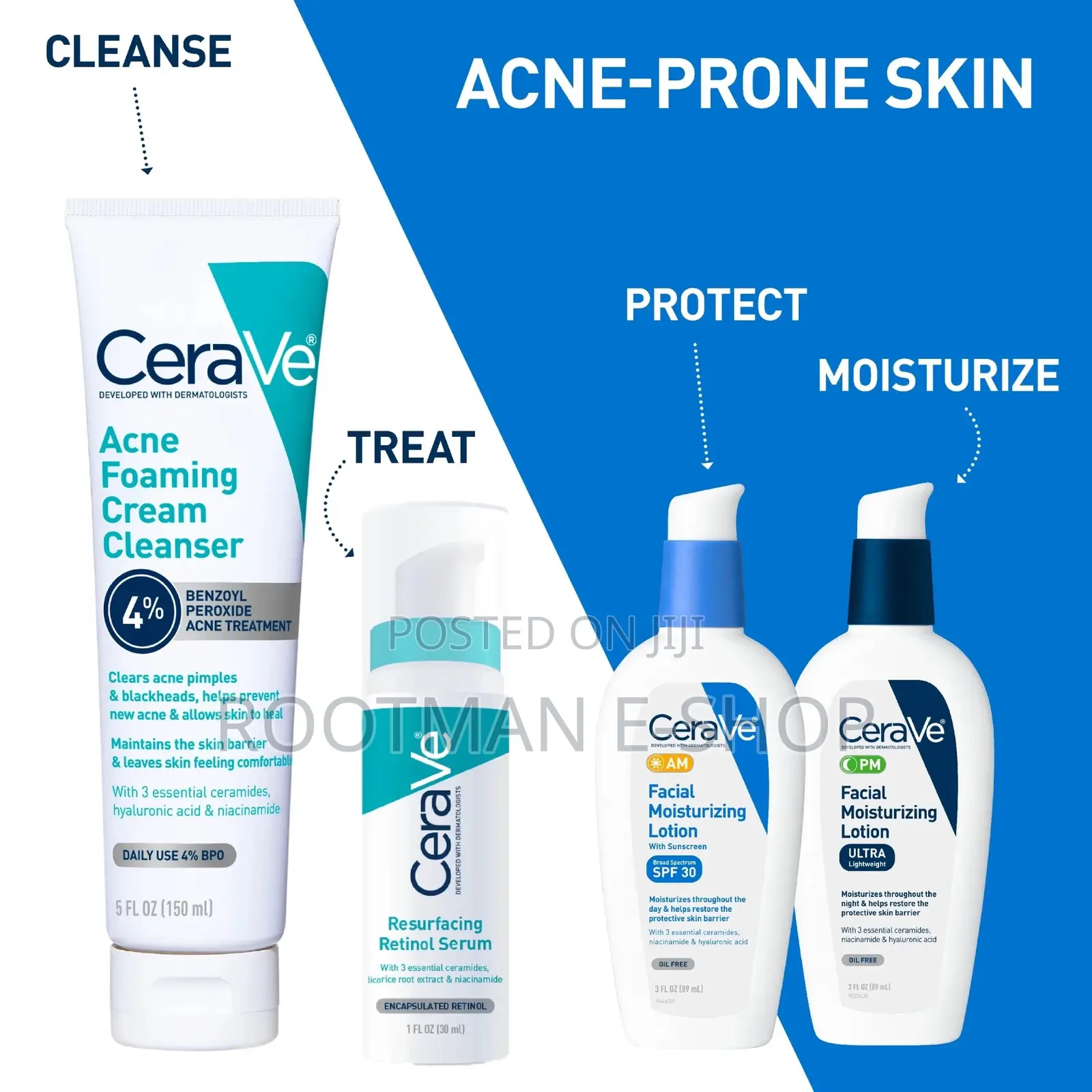 Cerave Acne Foaming Cream Cleanser Face Wash With 4% 150ml