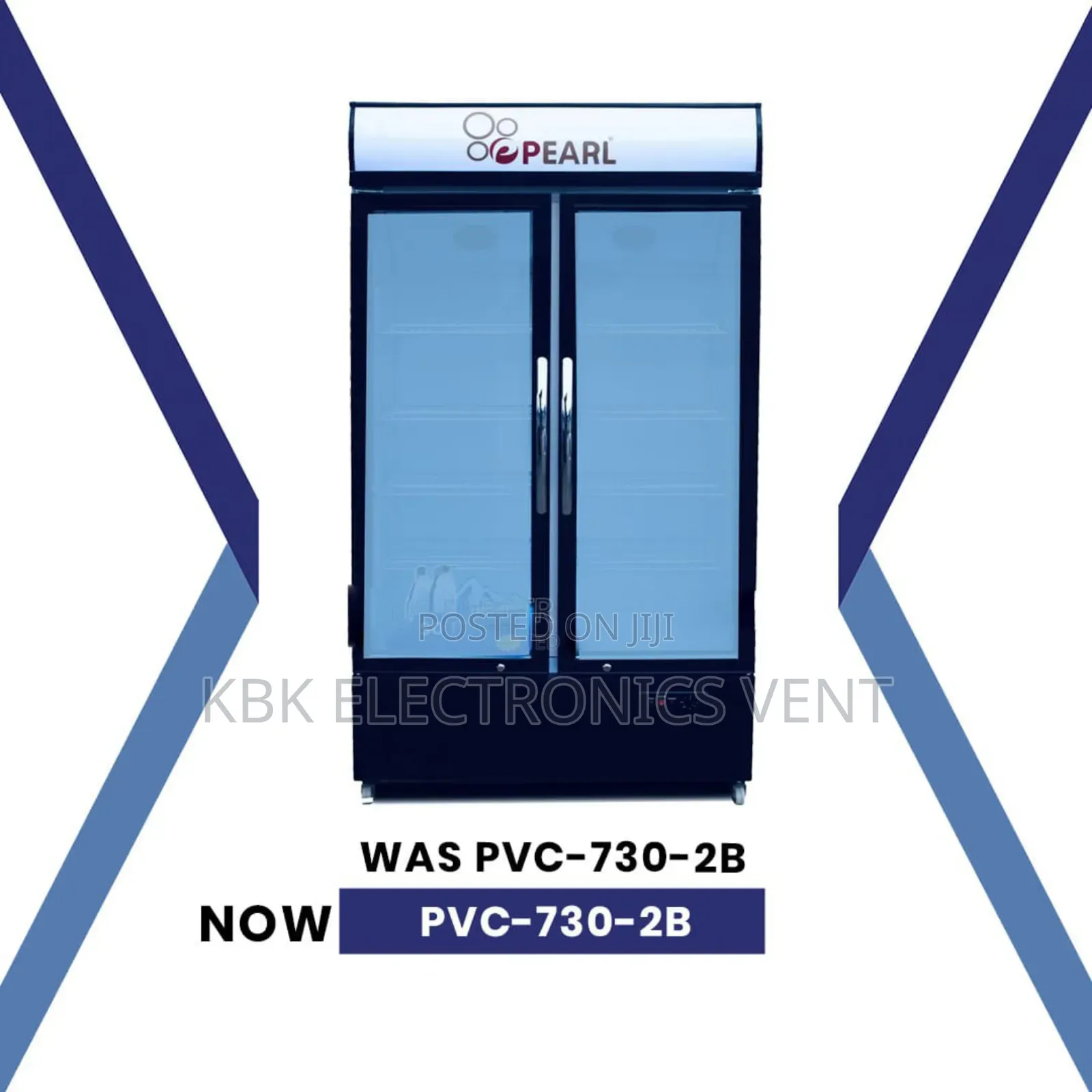 Pearl Pvc730(600ltr Two Door Showcase Refrigerator