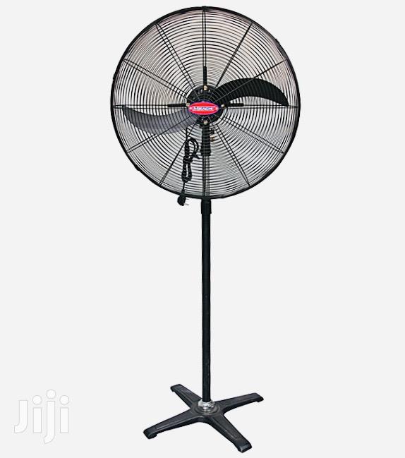 Mikachi Industrial Standing Fan – 24′′ Black