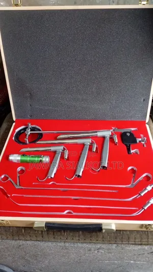 Photo - Pedestal Laryngoscope Set Micro Laryngeal Surgery ENT Set