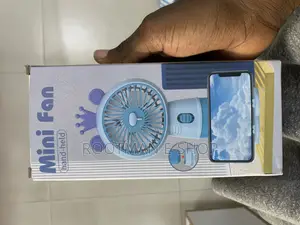 Handheld Fan Portable 3 Levels Adjust USB Rechargeable