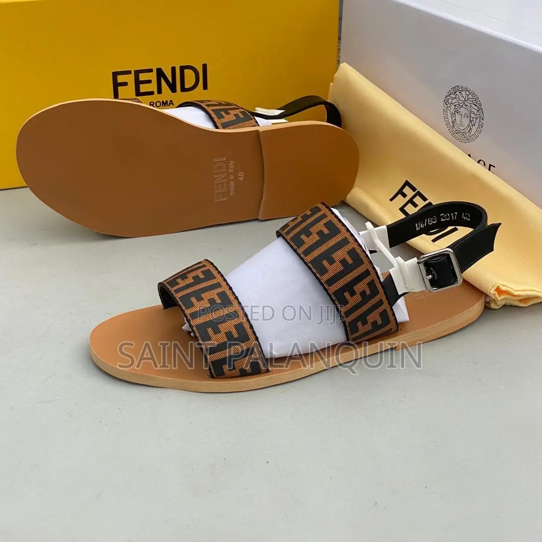 Brown Fendi Sandals