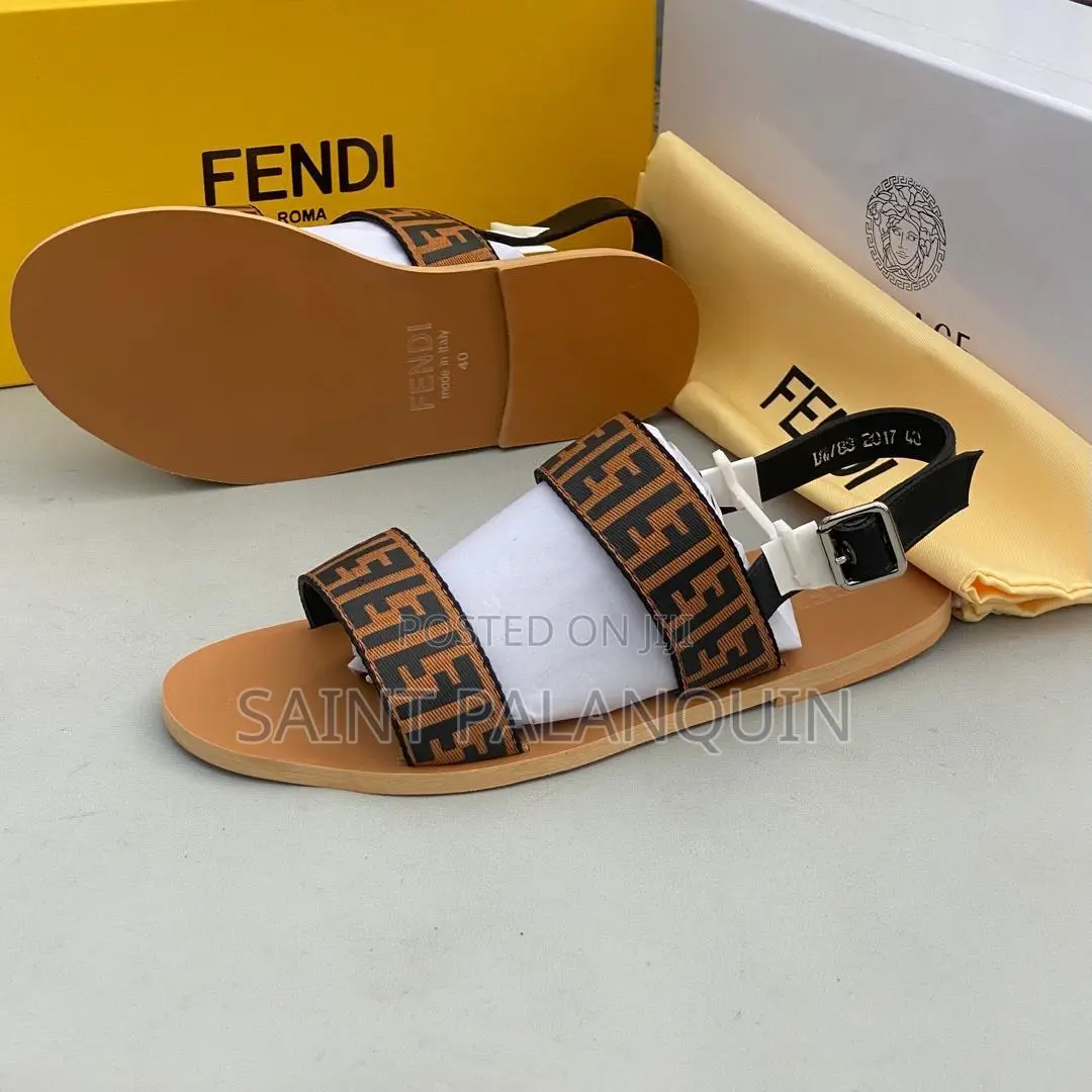 Brown Fendi Sandals
