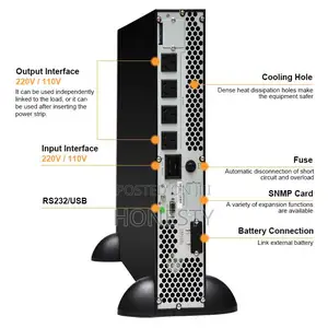 Cwups 1000va Rack-Mounted Online Ups Backup Power Supply