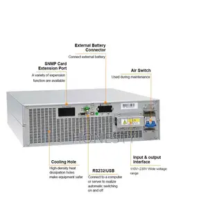 Cwups 2kva 1600W Rack-Mounted Online Ups Backup Power Supply