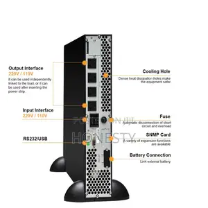 Cwups 2kva 1600W Rack-Mounted Online Ups Backup Power Supply