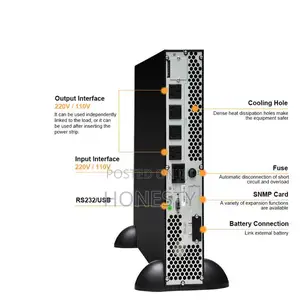 Cwups 3kva 2400W Rack-Mounted Online Ups Backup Power Supply