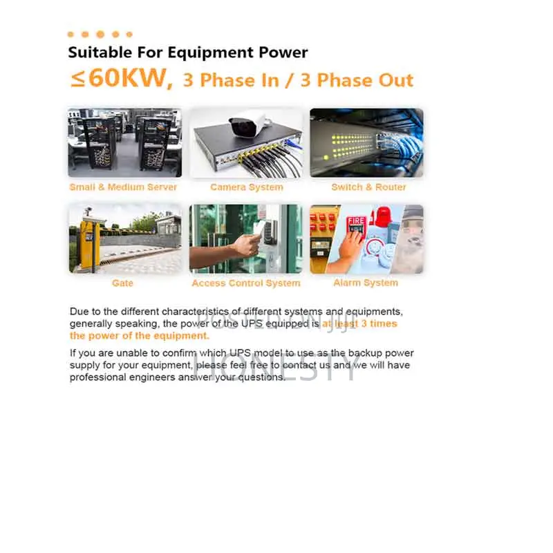 Cwups 40kva Ups Backup Power Supply for Production Equipment