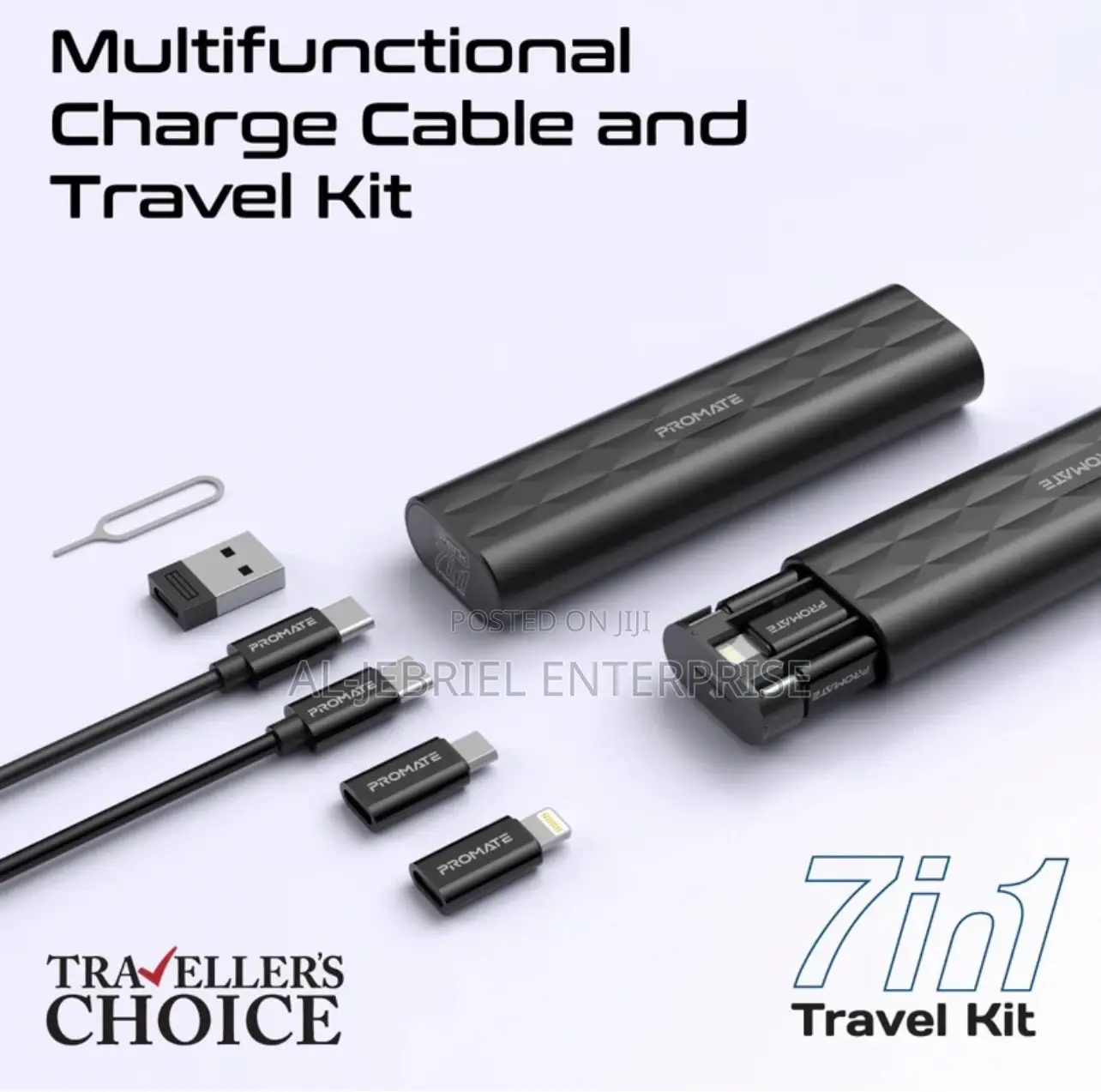 Promate Portable Mobile Solution Kit+Multifunctional Cable