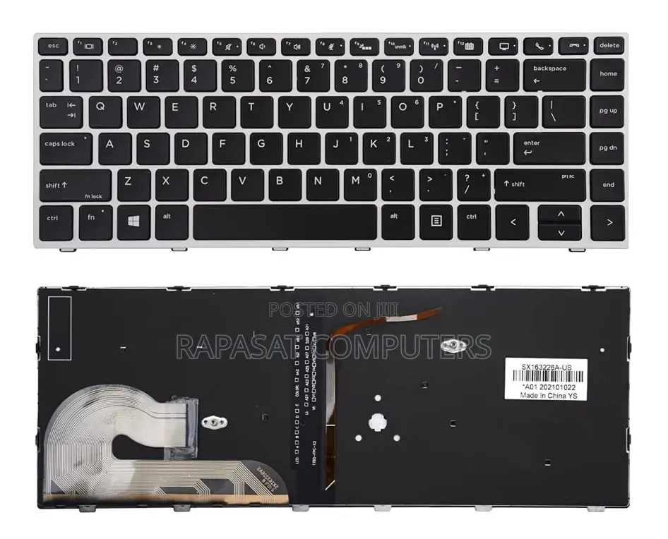 Backlit Keyboard for HP Elitebook 840 G5 Laptop