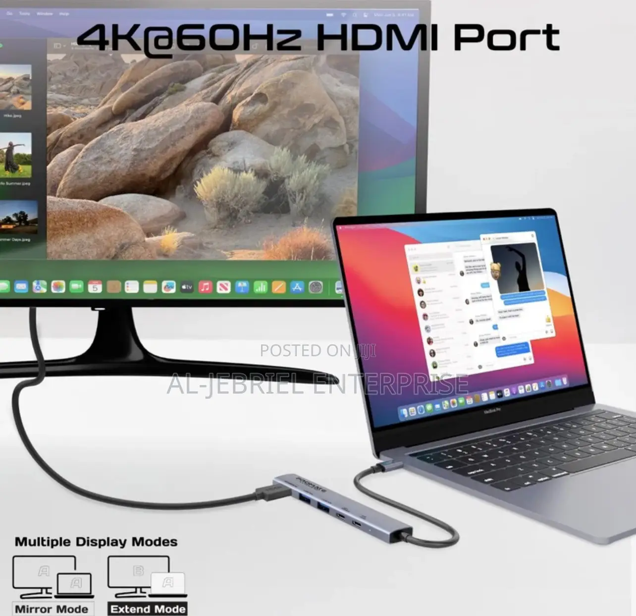 100 Watts Power Delivery Promate Link-Hub 5 USB-C Hub