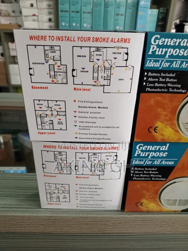 General Purpose Smoke Detector With Battery 2