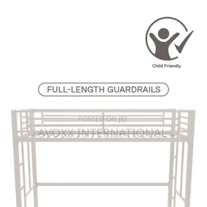 DHP Twin Metal Loft Bed, Off White/ 5410496WE