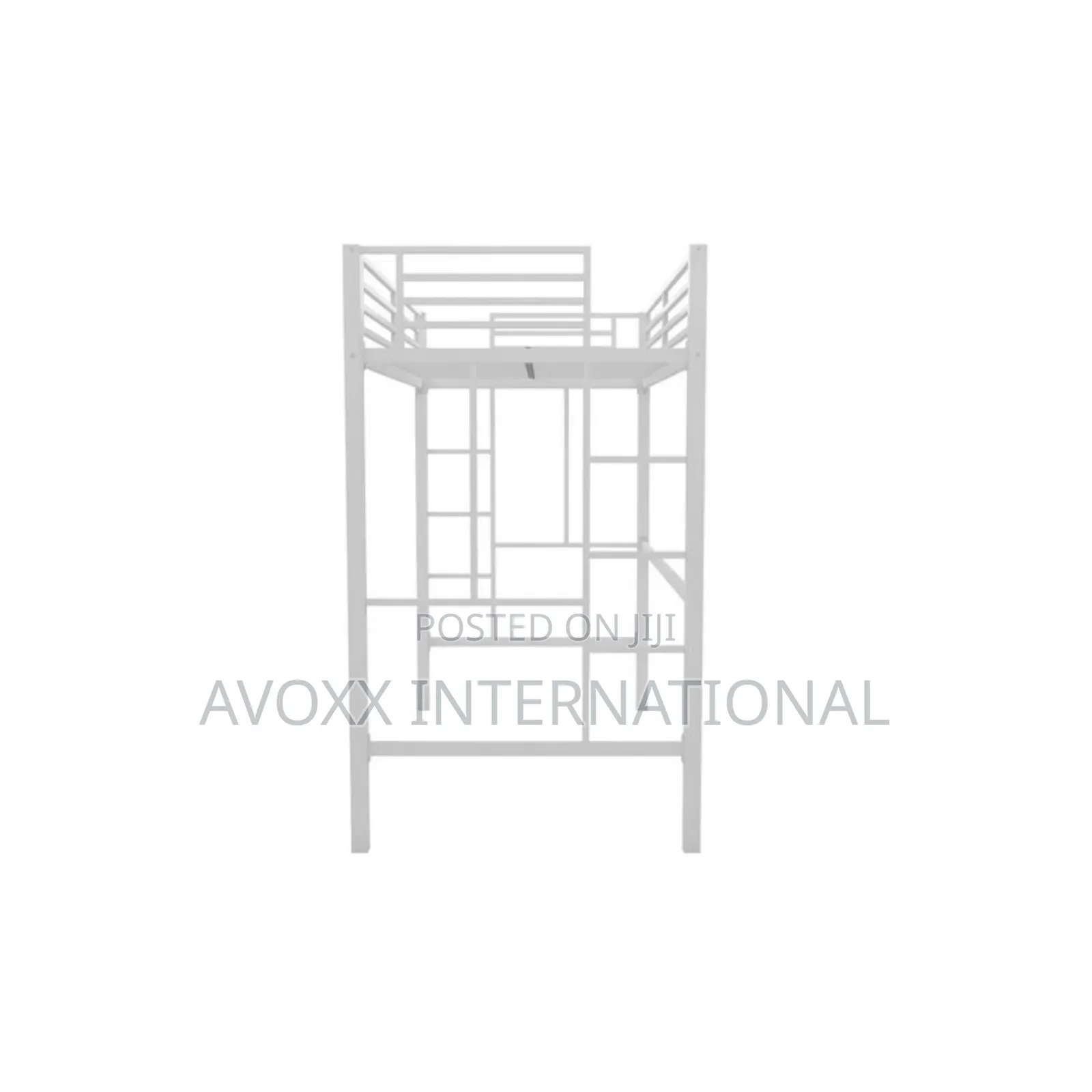 DHP Twin Metal Loft Bed, Off White/ 5410496WE