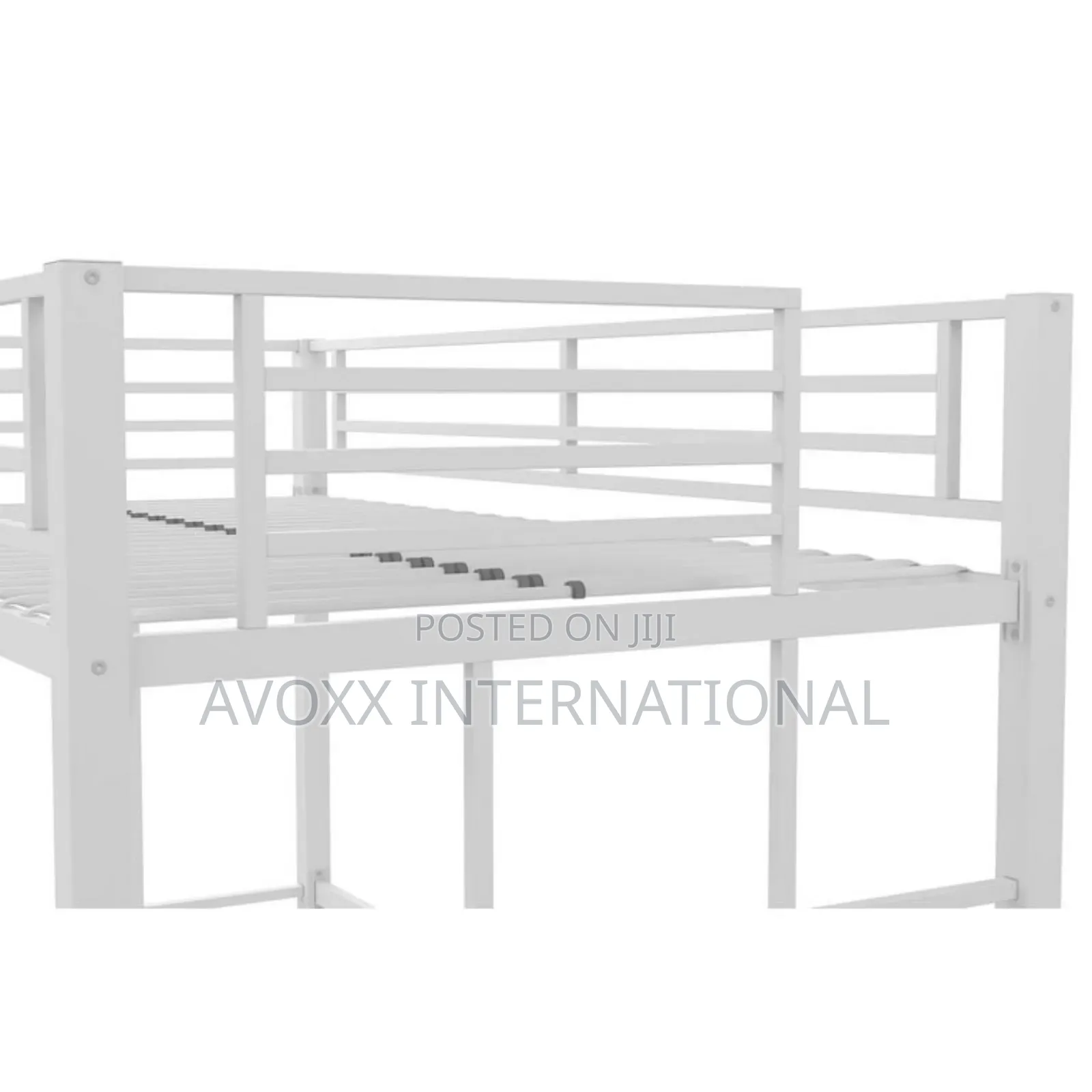 DHP Twin Metal Loft Bed, Off White/ 5410496WE