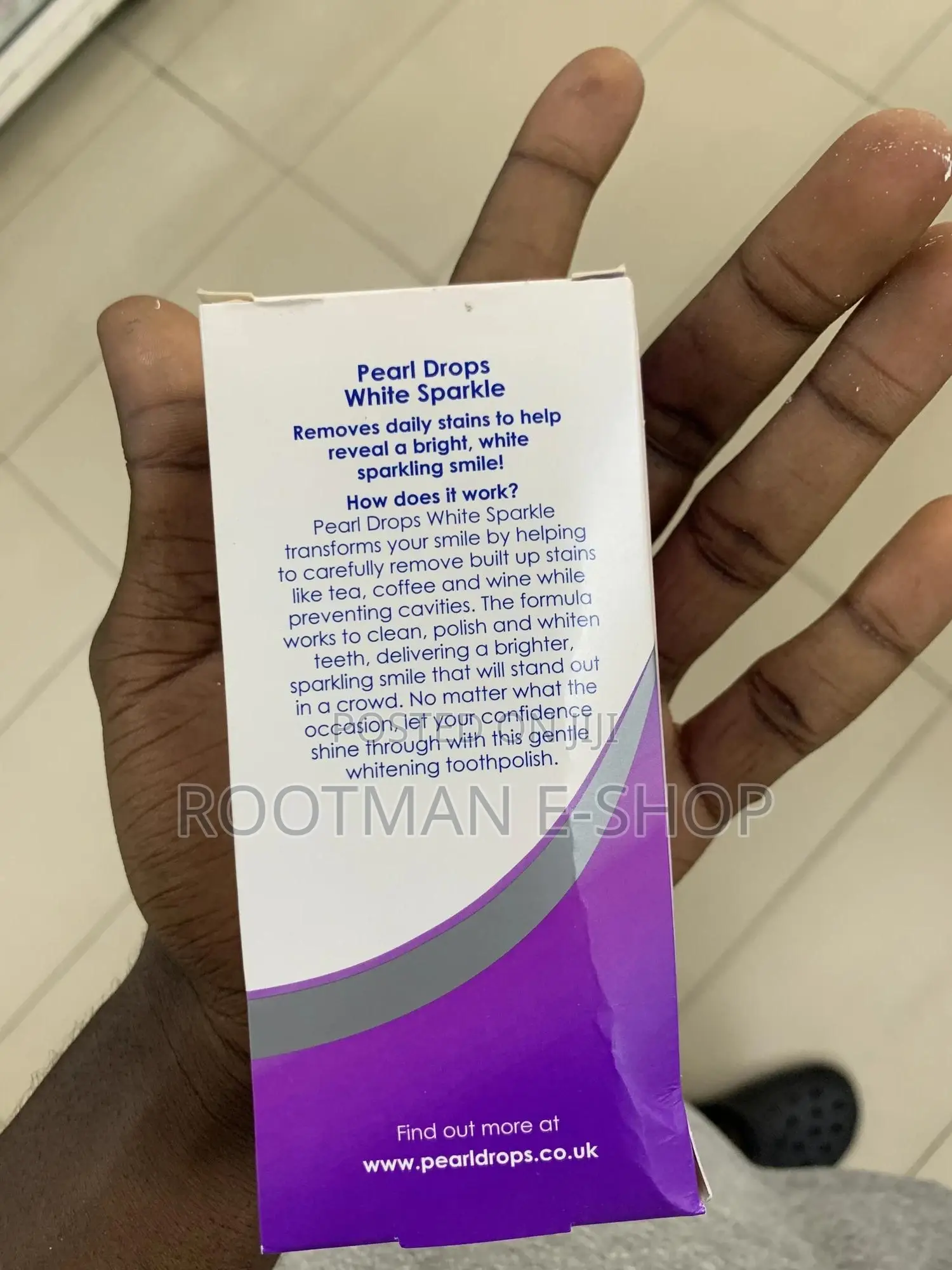 Pearl Drops Toothpolish White Sparkle Help Remove Stains 50m