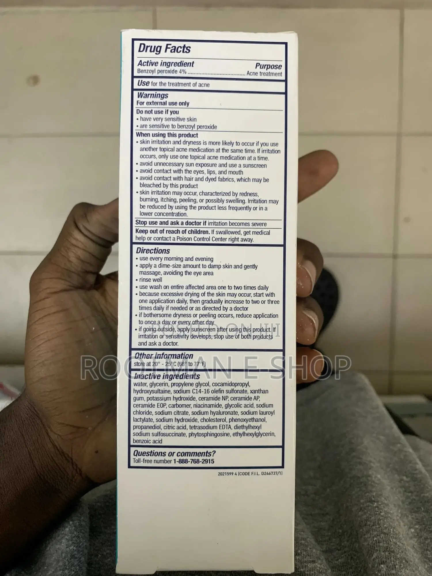 Cerave Acne Foaming Cream Cleanser Face Wash With 4% 150ml