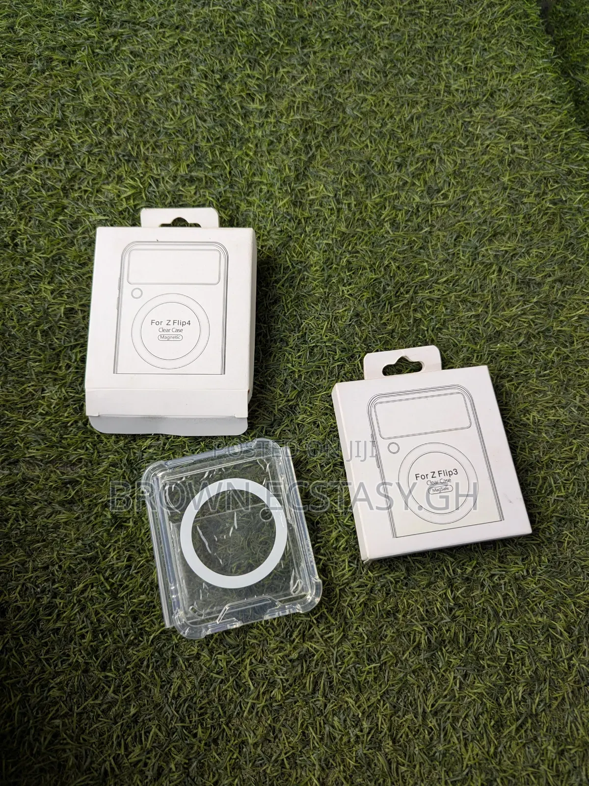 Z Flip 3 and 4 Transparent Case With Magsafe Support