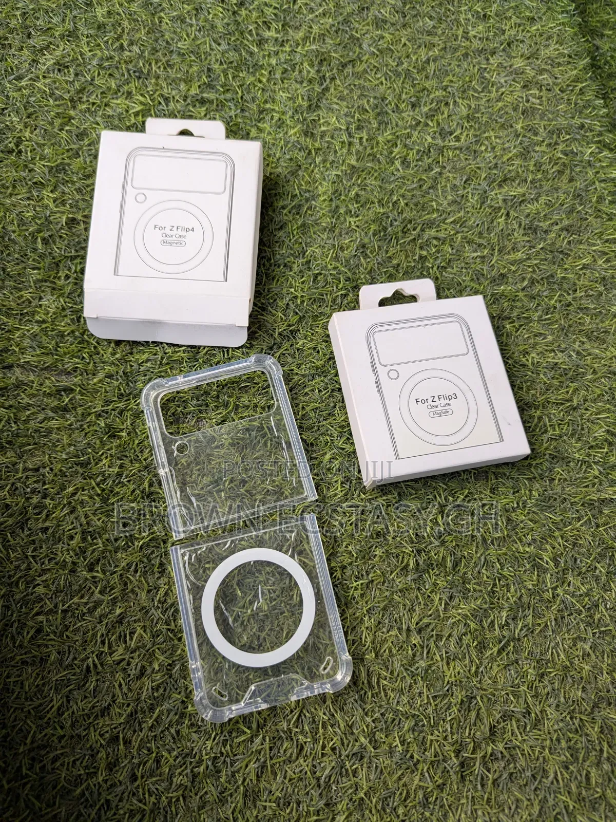 Z Flip 3 and 4 Transparent Case With Magsafe Support