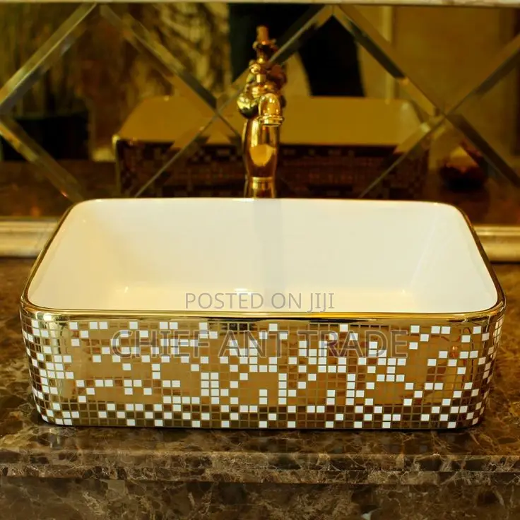 Golden Pedicure Basin /Countertop Basin Yt-01