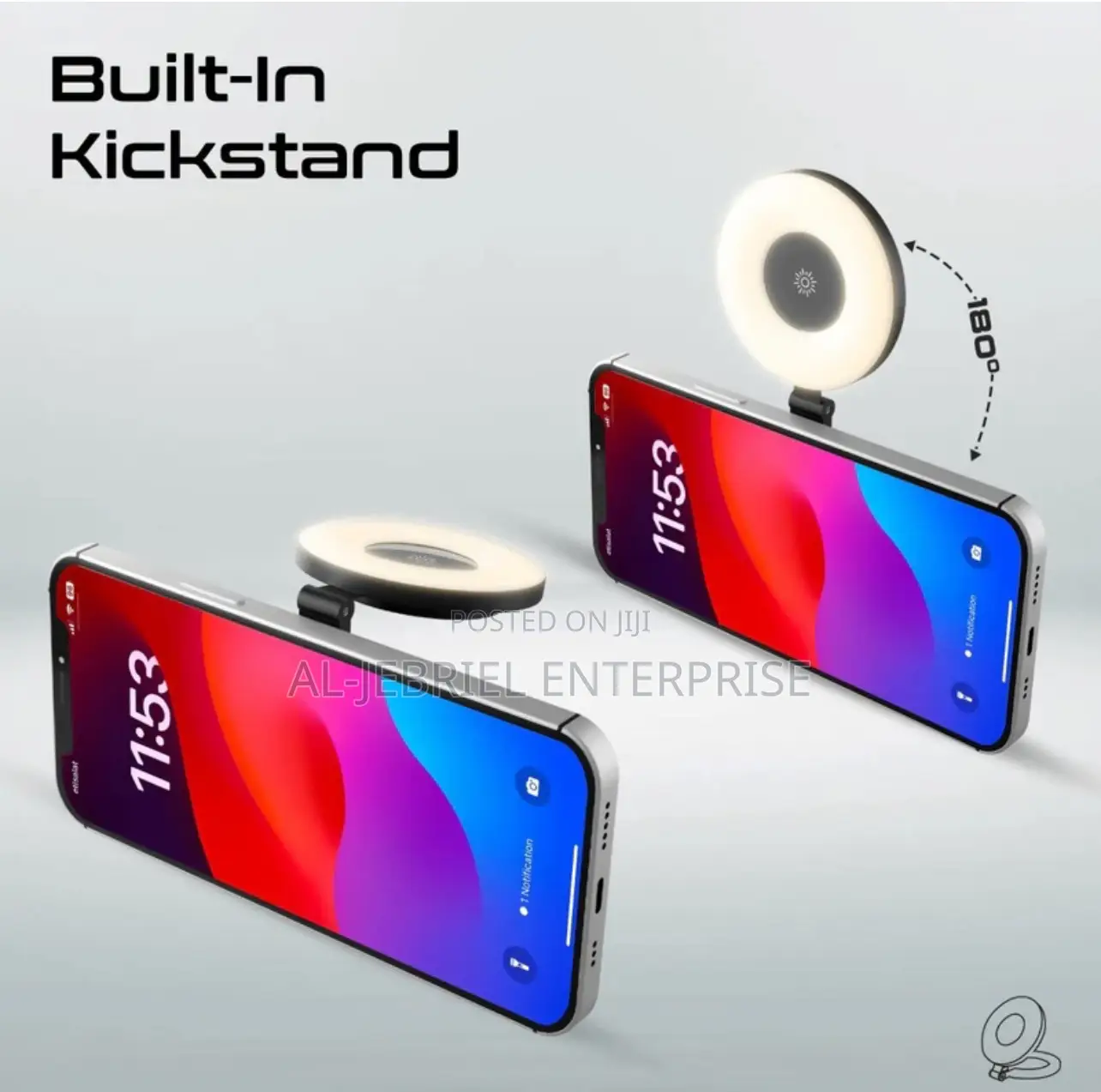 Promate Lightweight LED Light With Compatible Phone Mount