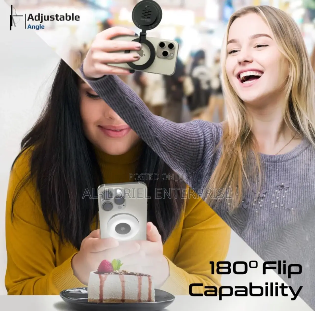 Promate Lightweight LED Light With Compatible Phone Mount