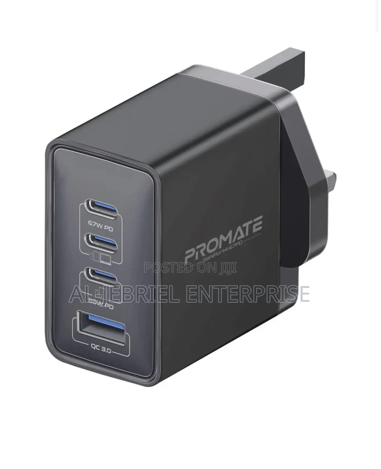 Promate 67W PD Ganfast Charger With 2 X 67WPD USB-C