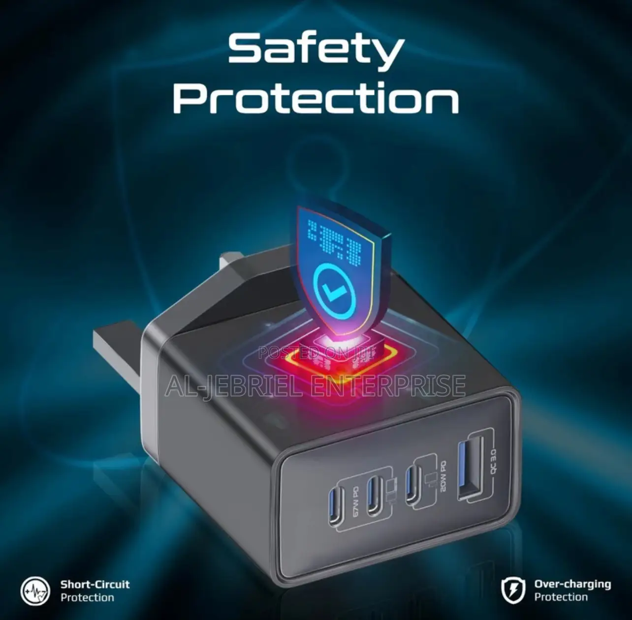 GANPORT-4 Promate 67 Watts Powerdelivery With Quick Charge