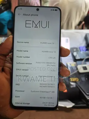 New Huawei nova 12i 256 GB Black