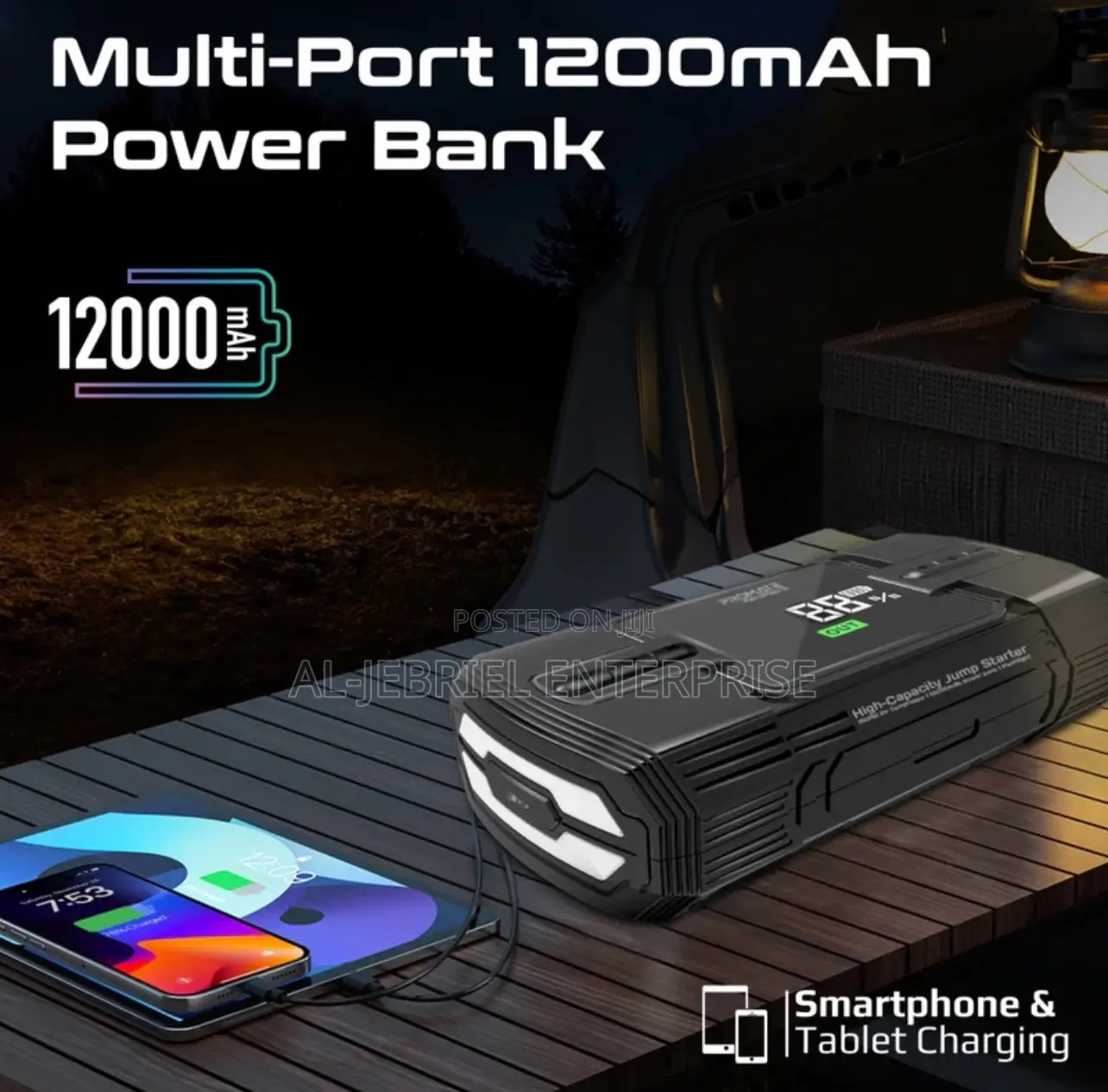 PROMATE 4-in-1 Multifunctional Patrolpack-3 Jump Starter