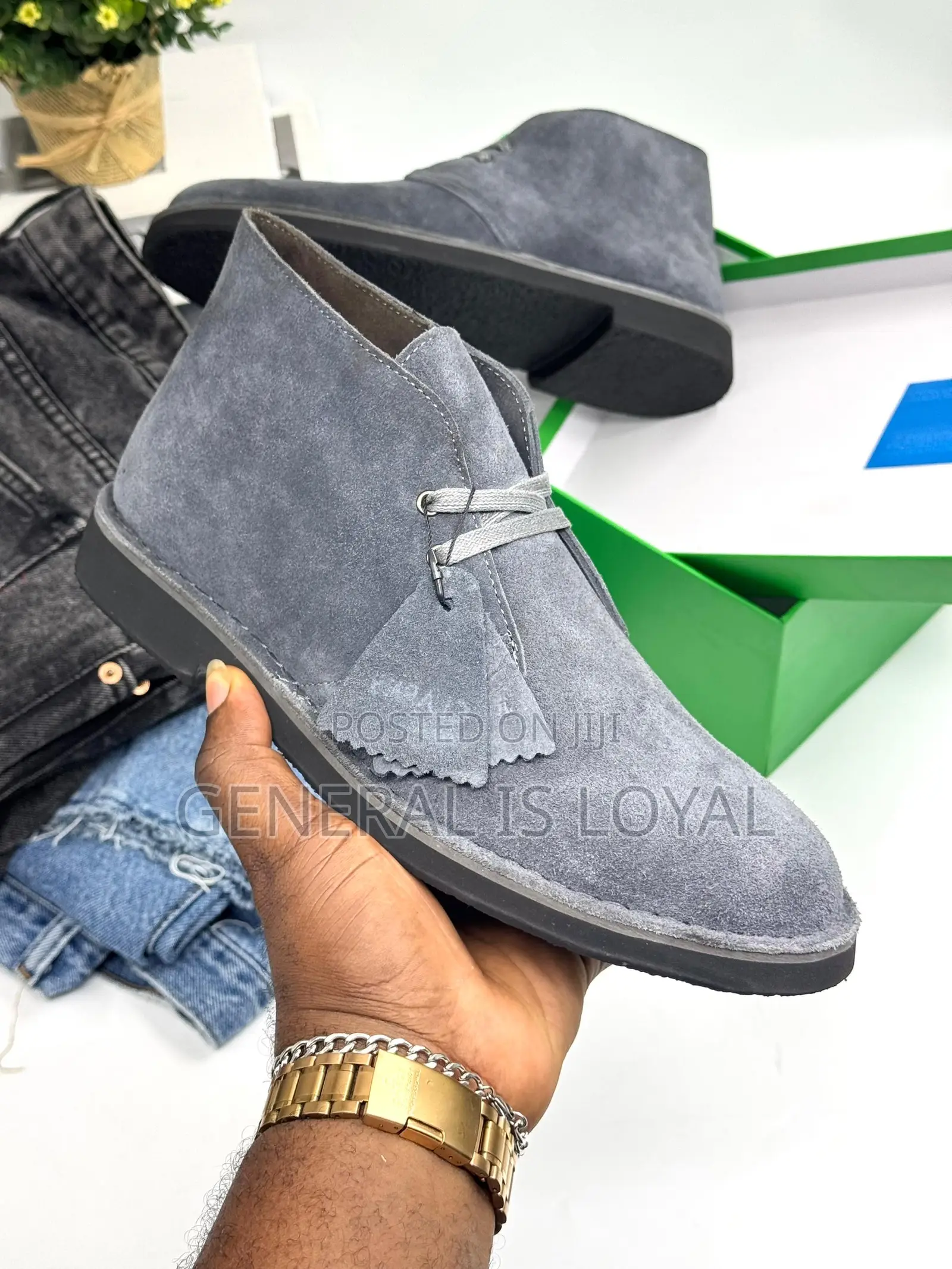 Original Clarks Boot /Black, Grey