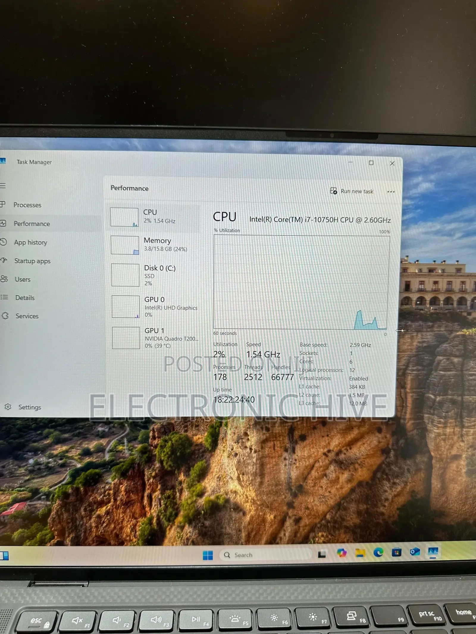 Laptop Dell Precision 5550 16GB Intel Core I7 SSD 512GB