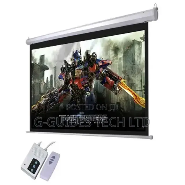 200cm X 200cm Electric Projector Screen With Remote