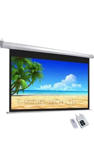 200cm X 200cm Electric Projector Screen With Remote