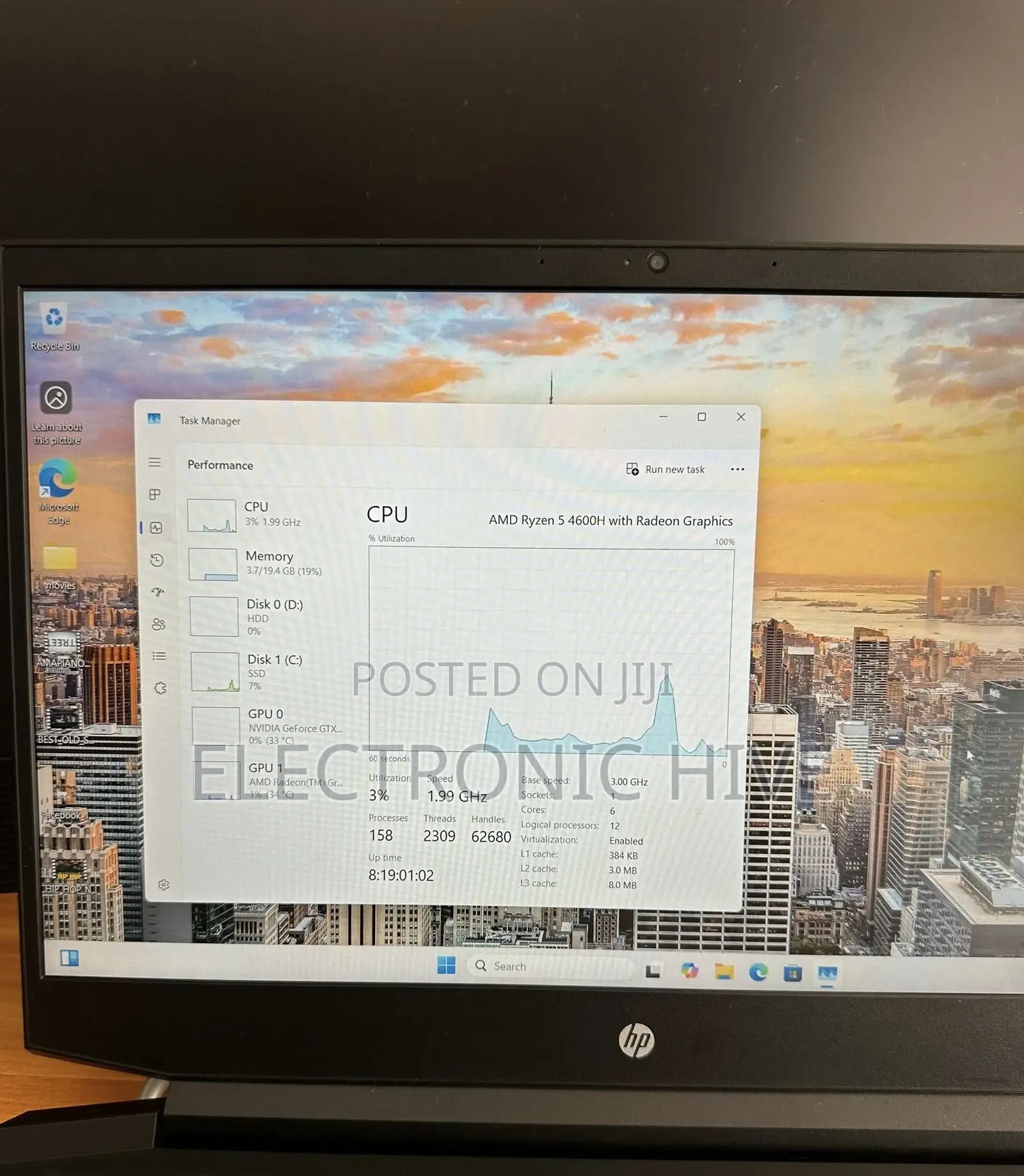 Laptop HP Pavilion 15 20GB AMD Ryzen 5 HDD+SSD 1T