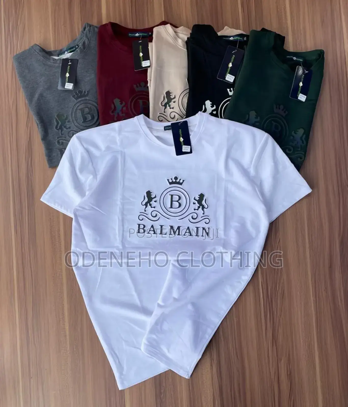 Turkish Balmain Round Neck T Shirts